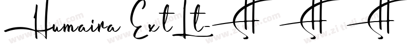 Humaira ExtLt字体转换